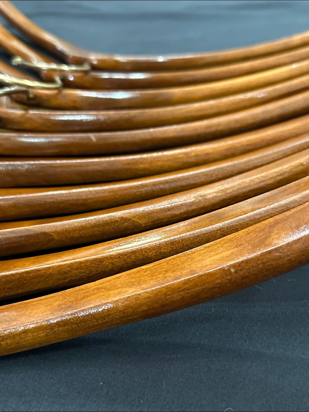 Polo Ralph Lauren With Pony Solid Wood Vintage Hangers - Lot of 10